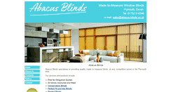 Desktop Screenshot of abacus-blinds.co.uk